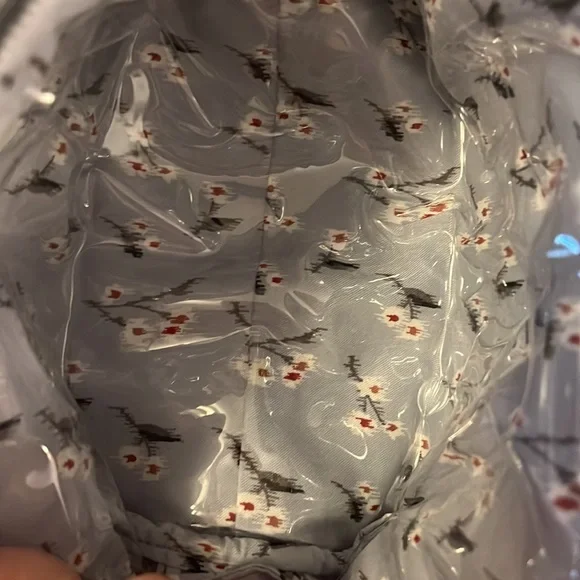 Neutral Buffalo Check Clamshell Cosmetic - Picture 3 of 4